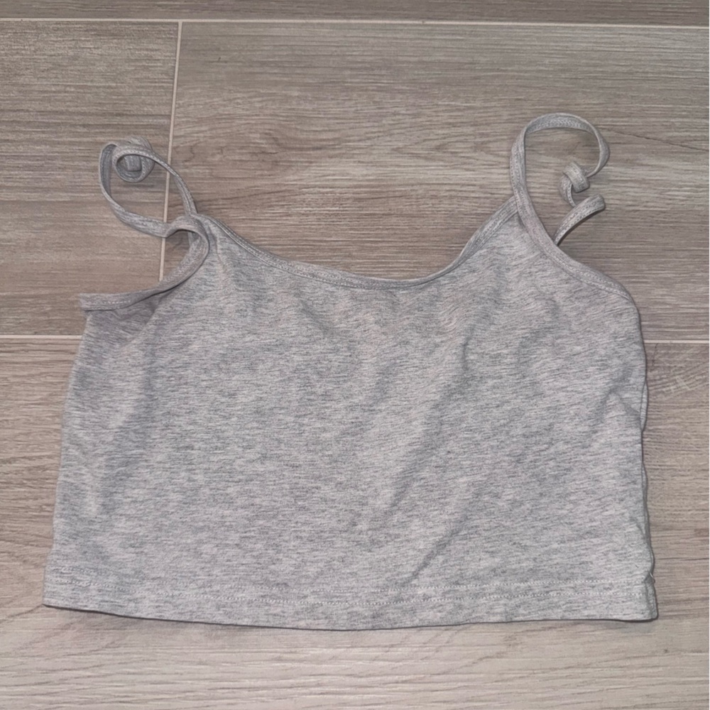 TNA Heather Gray Crop Top